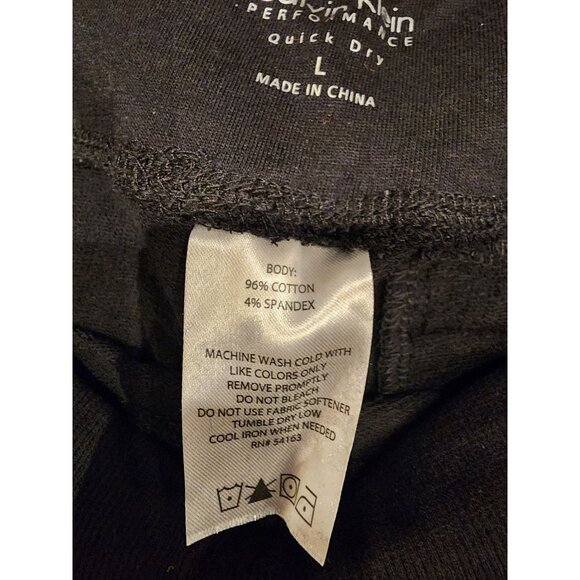 Calvin Klein Performance Quick Dry Black Yoga Pants L - Picture 3 of 14